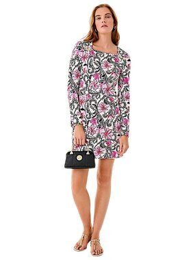 Lilly Pulitzer Aubri Dress in Coconut/Sunshine Seekers NWT - Size Small